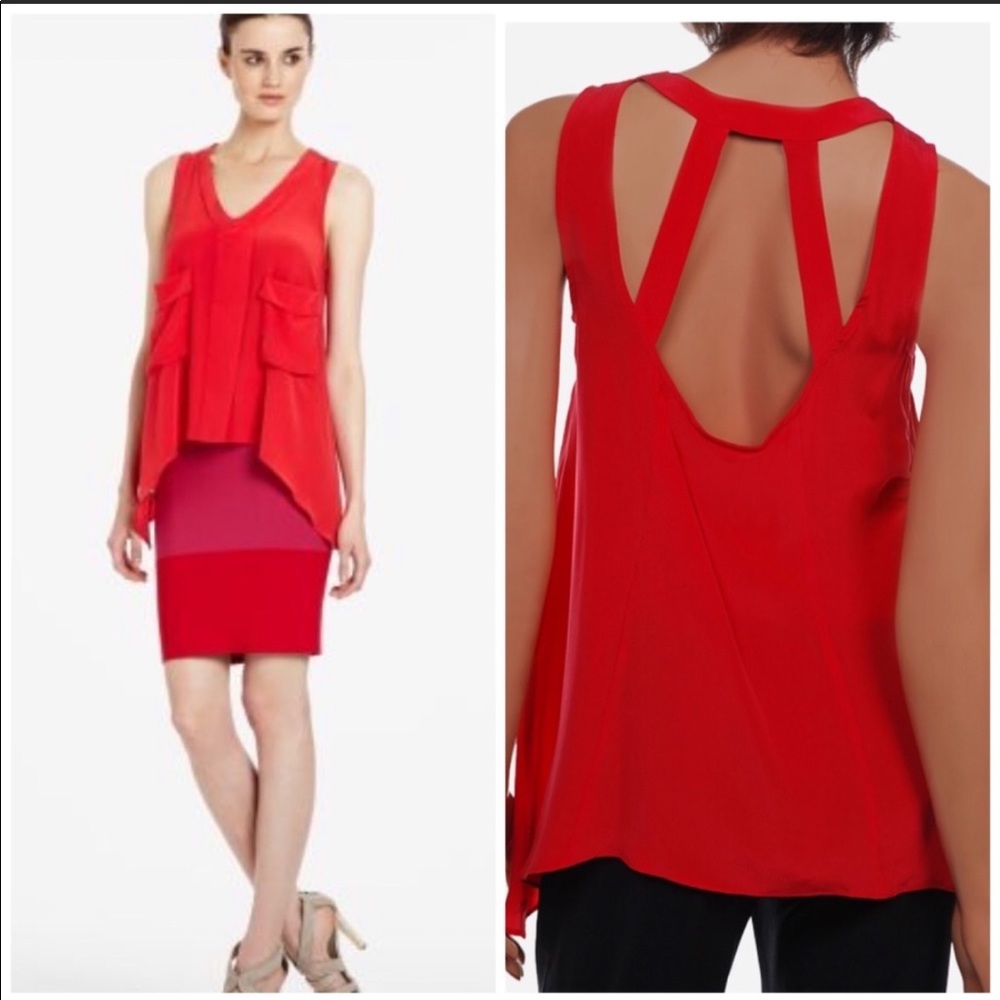 BCBGMaxAzria Tiiu Silk Tank